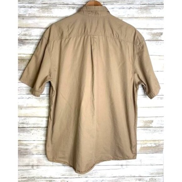 Magellan Outdoors Men's Tan Short Sleeve Button Down Shirt XL - Picture 2 of 6